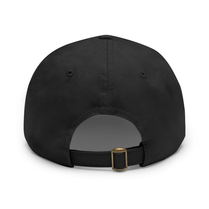 GLAM TANKZ Regal Peak: Artisan Leather Crest Dad Hat