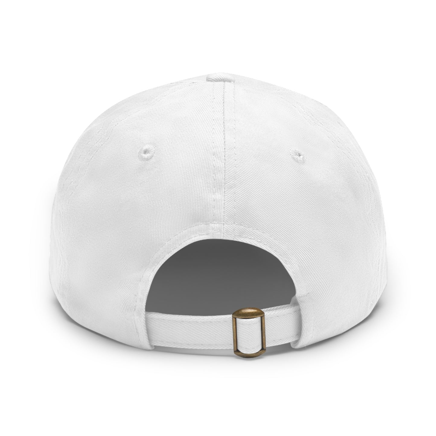 GLAM TANKZ Regal Peak: Artisan Leather Crest Dad Hat