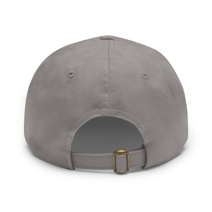 GLAM TANKZ Regal Peak: Artisan Leather Crest Dad Hat