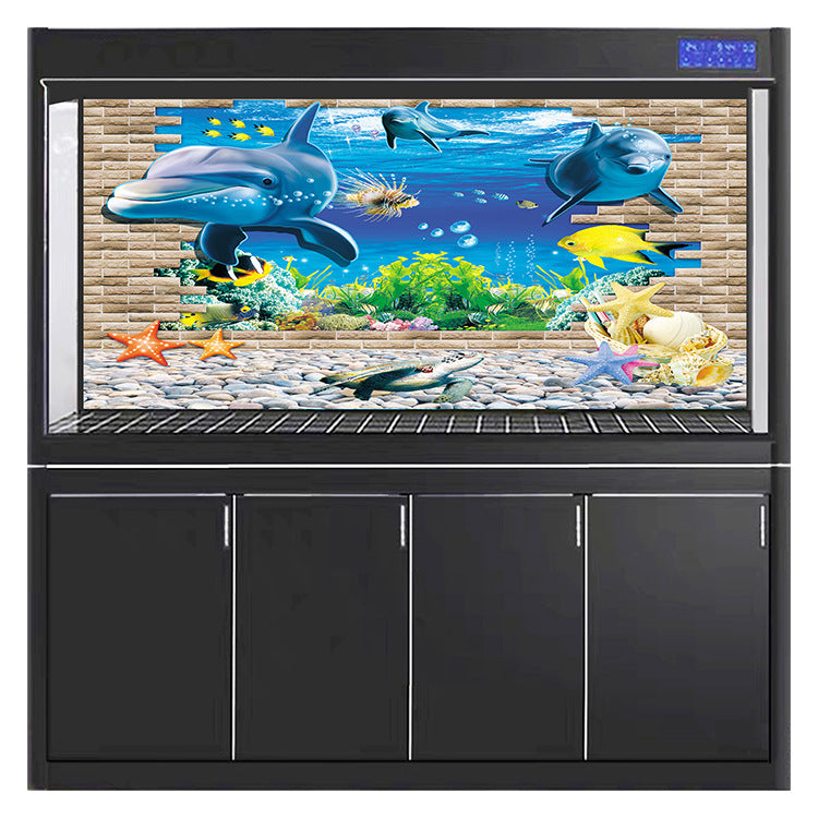 Thickened PVC Underwater World Fish Tank Decorative Sticker